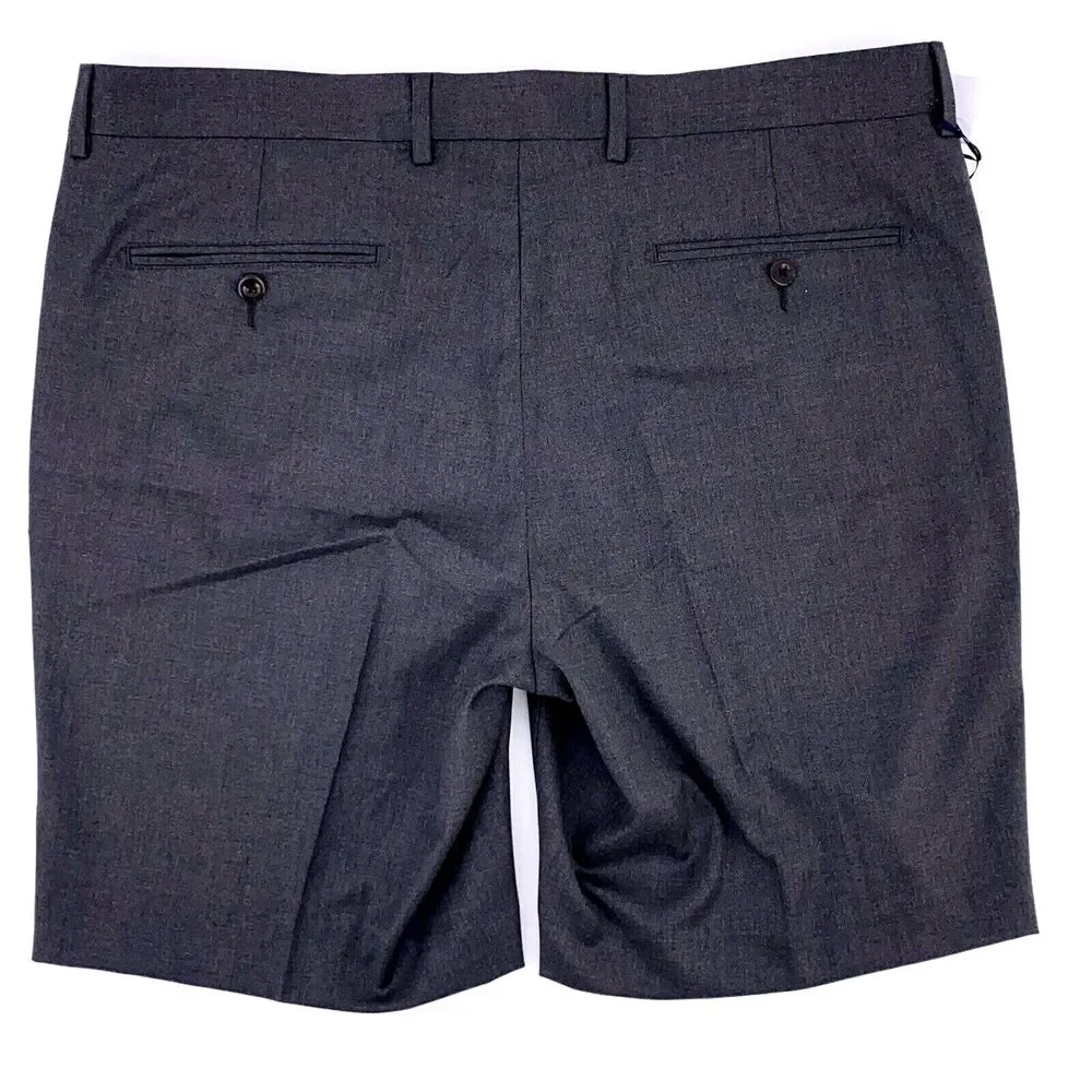 Daniel Cremieux Mens Chambers Charcoal Gray Shorts Networking Collection Size 38